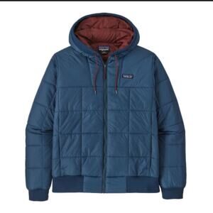 Patagonia Men's Box Quilted Wind Proof Hoody Tide Pool Blue Size Small